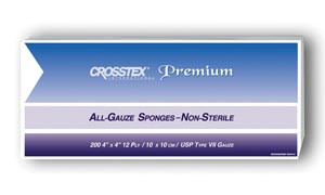 CROSSTEX ALL GAUZE PREMIUM NON-STERILE SPONGES