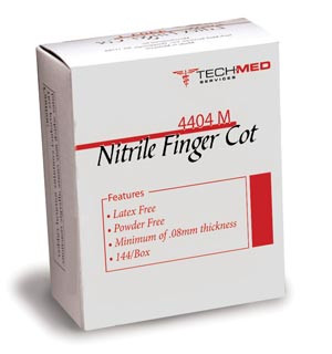 DUKAL TECH-MED NITRILE FINGER COTS