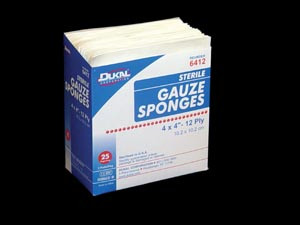 DUKAL WOVEN COTTON GAUZE SPONGES