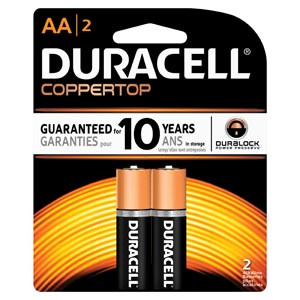 DURACELL COPPERTOP ALKALINE RETAIL BATTERY WITH DURALOCK POWER PRESERVE TECHNOLOGY