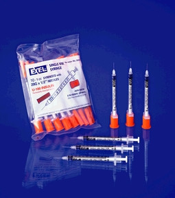 EXEL INSULIN SYRINGE WITH NEEDLE