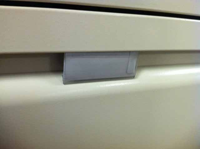 Haworth File Cabinet Label Holders And Blank Inserts