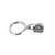 Riri Zipper Pull, Metal 4 Ring 16, Nickel Plate, Zipper Slider