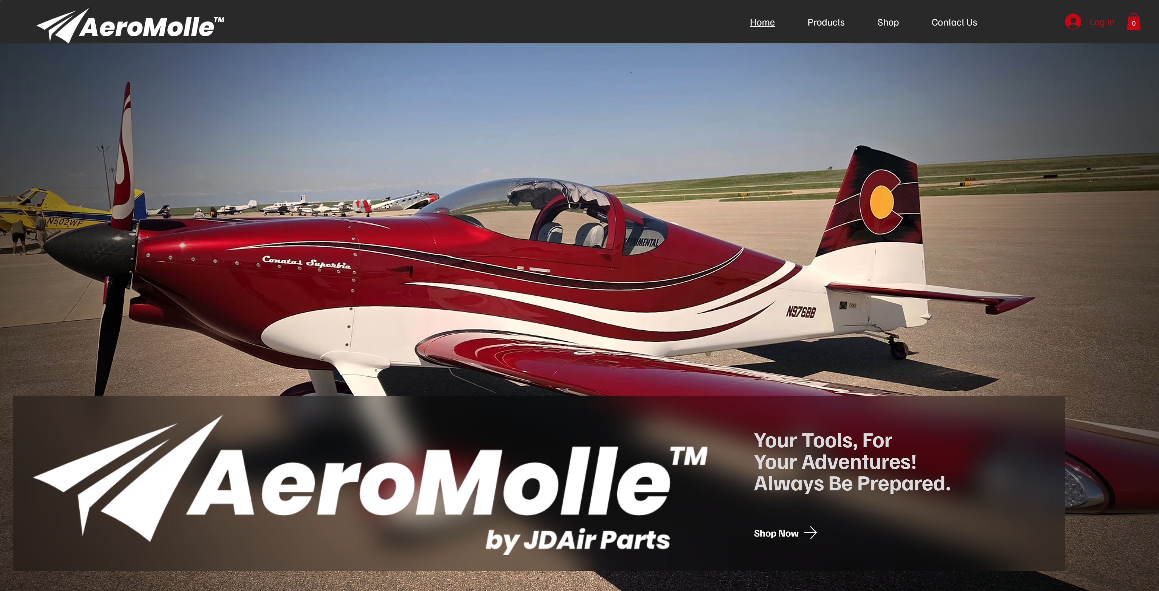 AeroMolle gear mounted in an aircraft