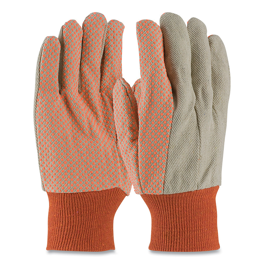 Dotted Canvas Gloves