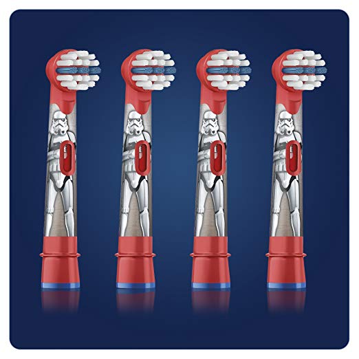 Đầu bàn chải đánh răng điện trẻ em Oral-B Stages Power Electric Toothbrush Featuring Star Wars Characters x 4 cái