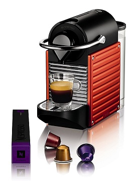 Máy pha cà phê Nespresso Pixie Electric Red nhỏ gọn