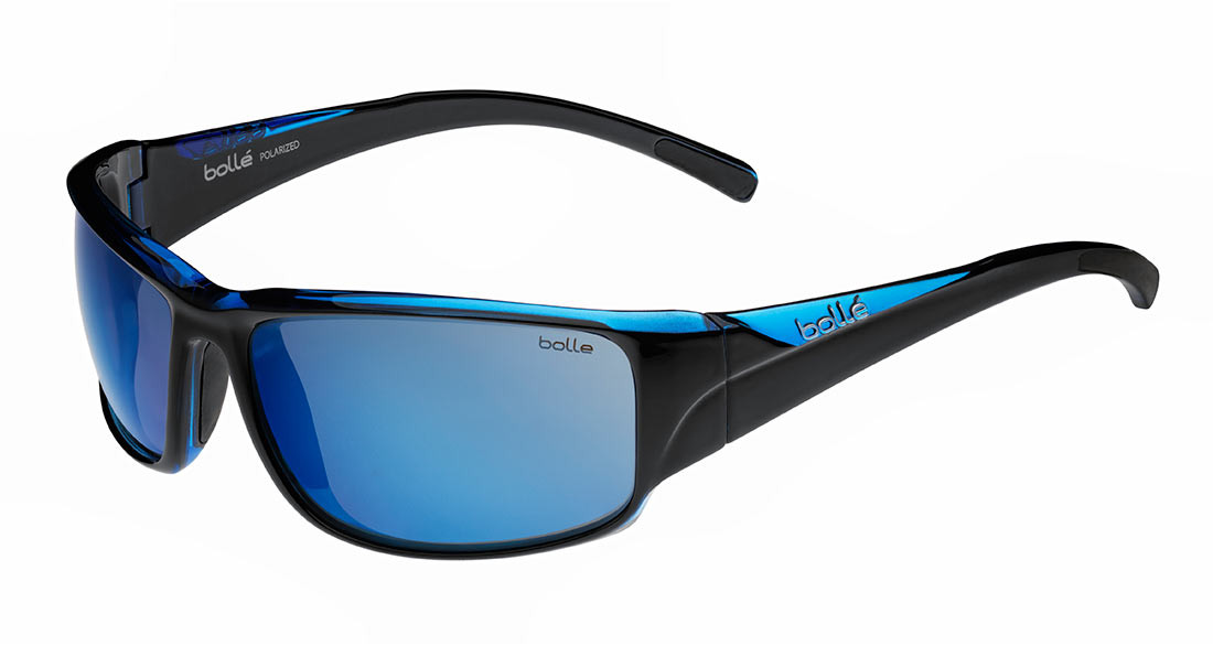 Bollé ™ Marine Sunglasses Keelback in ShinyBlack & Blue with