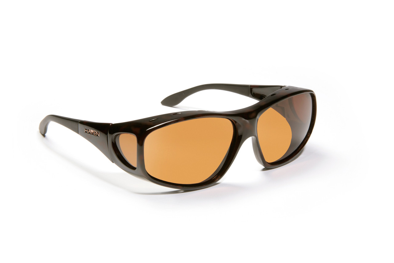 Haven Designer Fitover Sunglasses Rainier in Tortoise & Polarized Amber ...