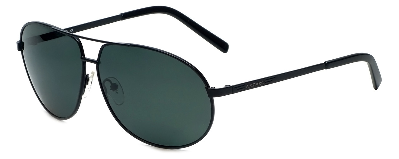 Azzaro Designer Polarized Sunglasses AZ4384-C1 in Black 63mm ...