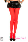 Music Legs 70 Denier Opaque Tights Red One Size