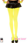 Music Legs 70 Denier Opaque Tights Neon Yellow One Size