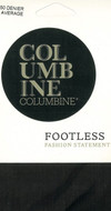 Columbine 50 Denier Footless Tights Black