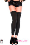Music Legs Acrylic Leg Warmer Black One Size