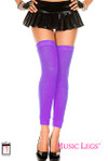 Music Legs Acrylic Leg Warmer Purple One Size
