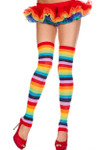 Music legs Acrylic Rainbow Leg Warmer One Size