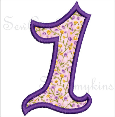 Girly Numbers applique 3 Sizes - SewAmykins