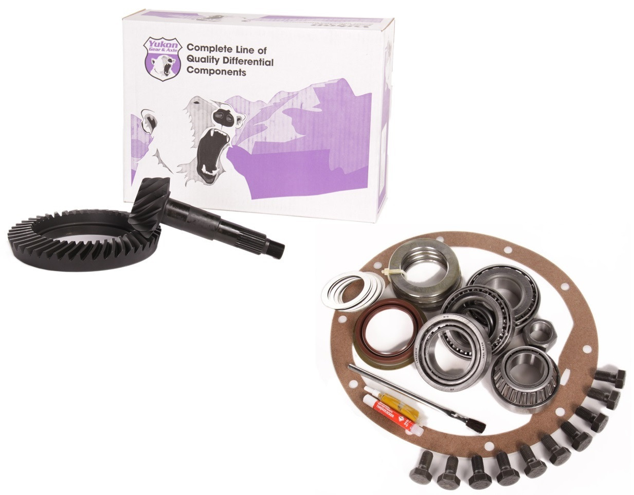 Install Kit CHEVY GM 8.5 10-Bolt Ring and Pinion 3.42 Ratio Gears & Master Bearing