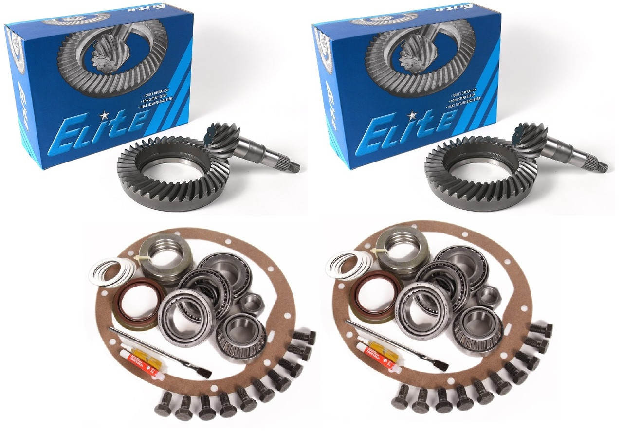 4.56 RING AND PINION GEARS & INSTALL KIT PACKAGE COMPATIBLE WITH FORD 8.8 IFS FRONT 9.75 REAR 