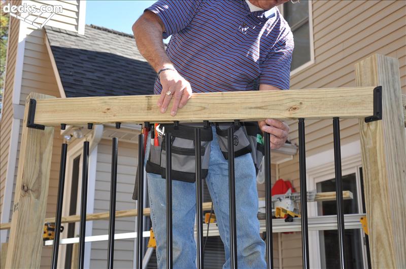 Installing in-line balusters - Deck Expressions