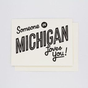 someone in michigan loves you, love card