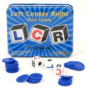 LCR dice game, left, center, right