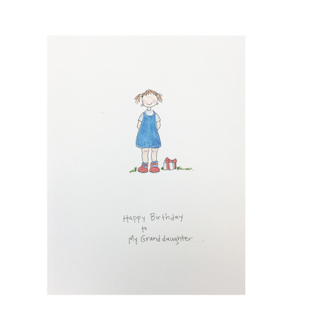 happy birthday to my granddaughter birthday card