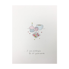 if you celebrate all you're worth birthday card