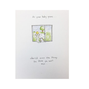 as your baby grows new baby card