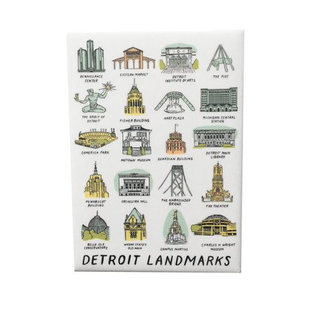 detroit landmarks magnet