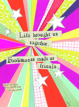 life brought us together friendship card