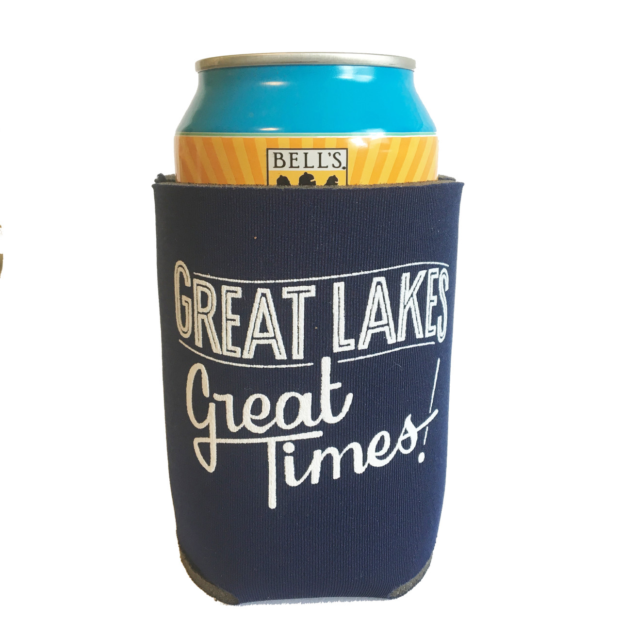 great lakes great times beer koozie, gift for dad, gift for beer lover, city bird
