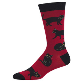 black cat mens socks