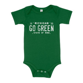 go green michigan state onesie