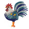 rise n' shine rooster pendulum clock