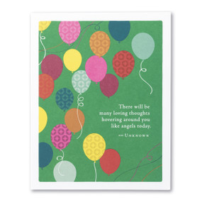 many loving thoughts birthday card