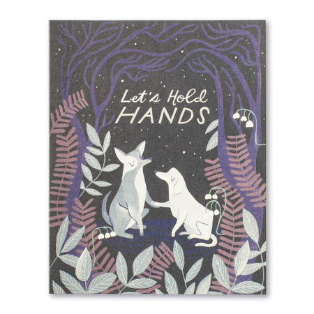let's hold hands love card