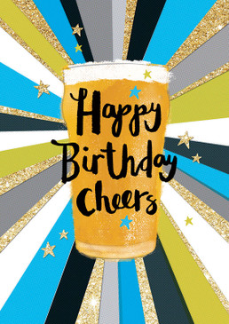 cheers beer birthday card