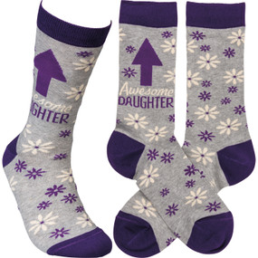 awesome daughter womens socks