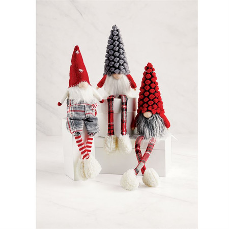 christmas dangle leg gnomes (assorted)