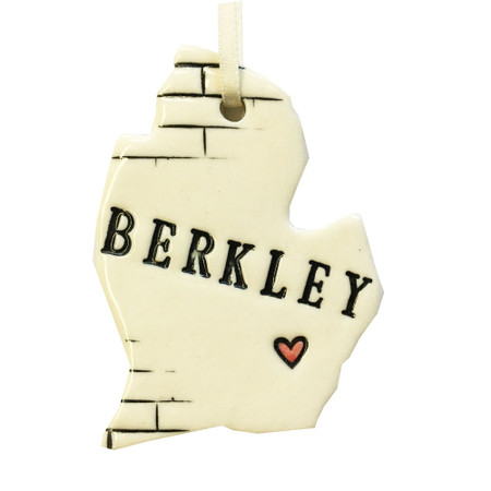 berkley, michigan ceramic ornament 