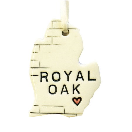 royal oak, michigan ceramic ornament 