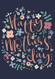 blue flowers mother's day card, 4-1/4 in. x 6 in.
Embellished with brilliant copper foil and embossing.
Printed on FSC certified board.Each card is individually cello wrapped and includes a crisp white envelope. 