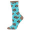 Socks, women's, otter, significant other, love, couple, 63% Cotton, 34% Nylon, 3% Lycra, sock size 9-11, shoe size 6-10