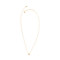 gold, simple, pave heart necklace.  16″ plus 3″ extension 