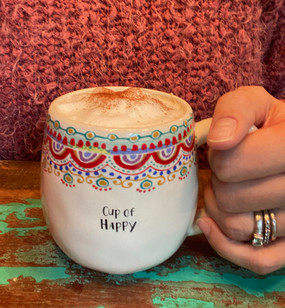 cup of happy borders mug
