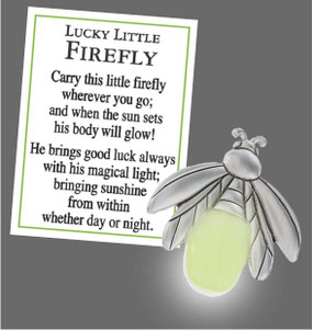 lucky glow in the dark firefly charm