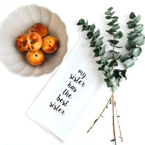Dish towel, sister, best, funny, cotton, kitchen