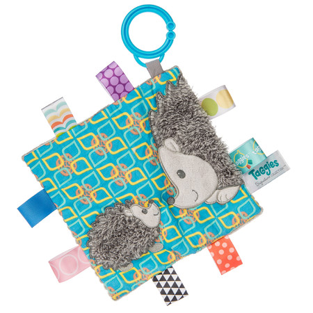 taggies, hedgehog, soother, activity toy,  6.5″ x 6.5″  