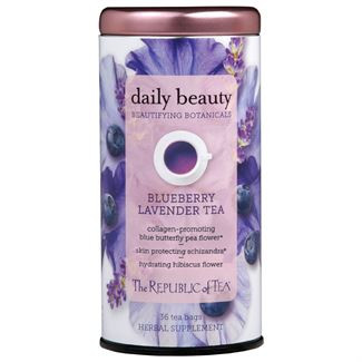 beautifying botanicals blueberry lavender tea, Tin - 36 tea bags